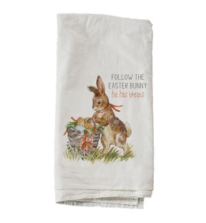 Follow The Easter Bunny Towel